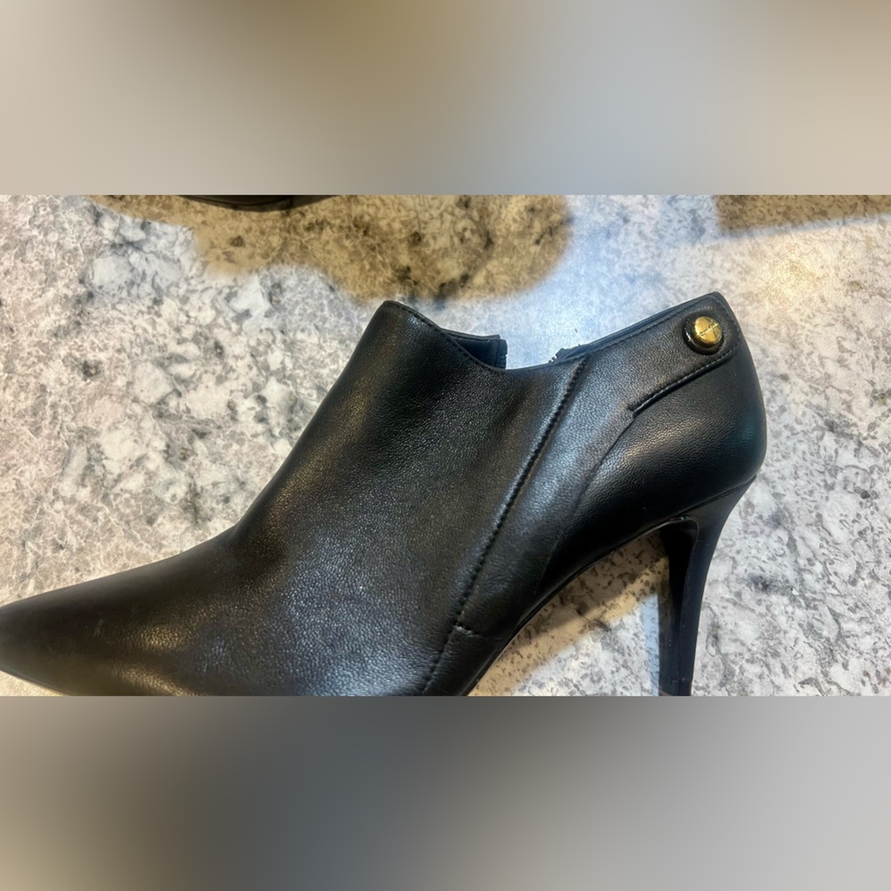 Calvin Klein Black Heeled Boots